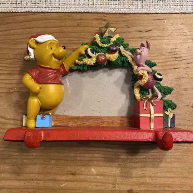 Disney Winnie The Pooh & Piglet Stocking Holder Cast Iron