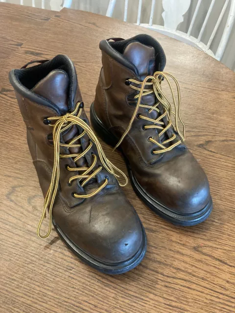 RED WING SHOES E2 4437 Steel Toe Work Boots USA Made VTG Men’s Size 9 ...