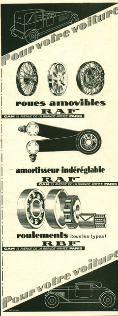 PUBLICITÉ ANCIENNE AUTOMOBILE MG séries MGA Motor Cie issue de magazine