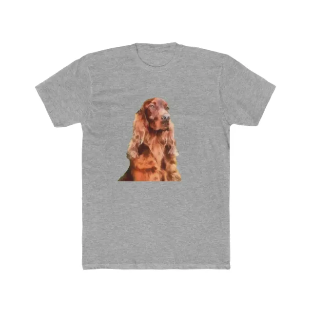 Irish Setter 'Shamus' - Men's Fitted  Cotton Crew Tee