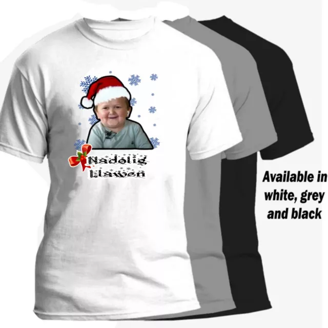 Nadolig Llawen Welsh Merry Christmas🎅 Hasbulla 2024 T-Shirt | S-2XL Free P&P