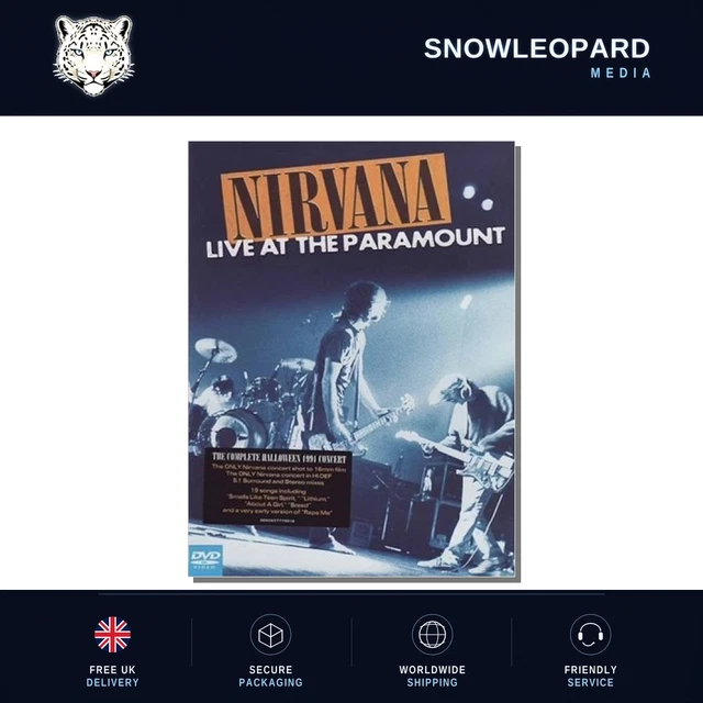 NIRVANA LIVE AT Paramount Blu-ray Bluray £69.50 - PicClick UK