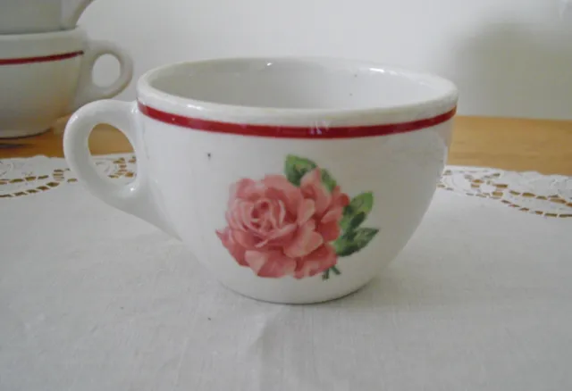 Vintage Syracuse China Great Northern RAILROAD PINK ROSE  Tea Cup ~