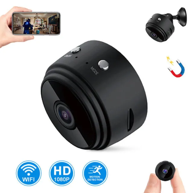 Mini Wireless Hidden Spy Camera Wifi IP Home Security DVR Night Vision HD 1080P 3