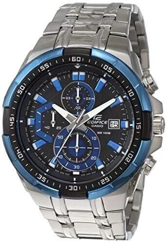 Casio Edifice Efr-539d-1a2vudf Orologio Cronografo Argento Blu da Uomo