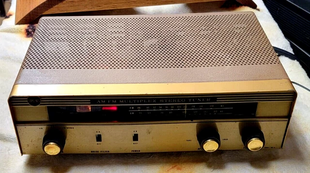 VINTAGE VACUUM TUBE AM FM Multiplex Stereo Tuner Hamlin’ He-2 Works ...