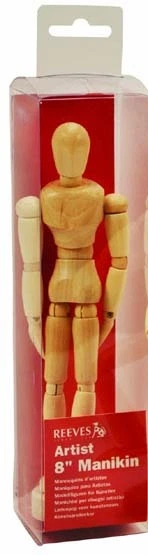 Reeves 8 Zoll Künstler Holzmanikin Schaufensterpuppe Lay Figur (beweglich/gebogener Mann)