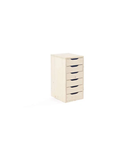 Cassettiera abete 6 cassetti 600x300x380