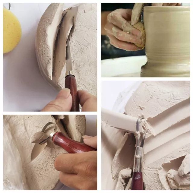 Schnitzmesserset Keramikwerkzeuge Einfach Zu Verwenden Metall Nützlich Schwamm
