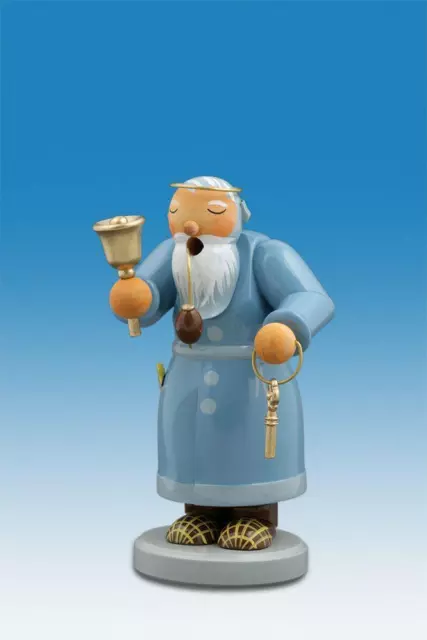 Räuchermann Petrus Höhe 16 cm NEU Räucherfigur Rauchmann Räuchermännel  Holz