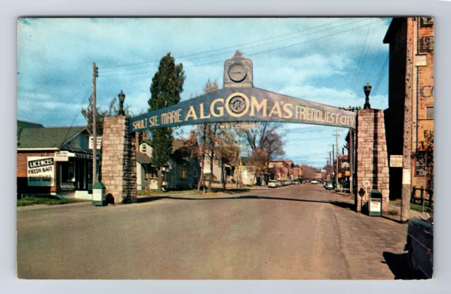Sault Ste Marie-Ontario, the Gateway, Antique Vintage Postcard