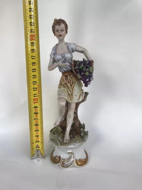 OFFERTA!Coppia statuine vintage porcellana Capodimonte da collezione. Porcelain. 3