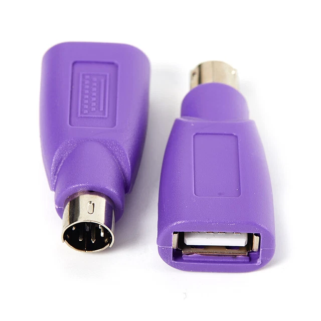 1Pc USB Female to for PS2 PS/2 Male Adapter Converter keyboard Mouse Mice`