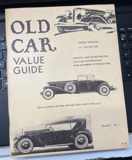 OLD CAR VALUE Guide By Quentin Craft 1968 Volume 1 Number 2 Limited