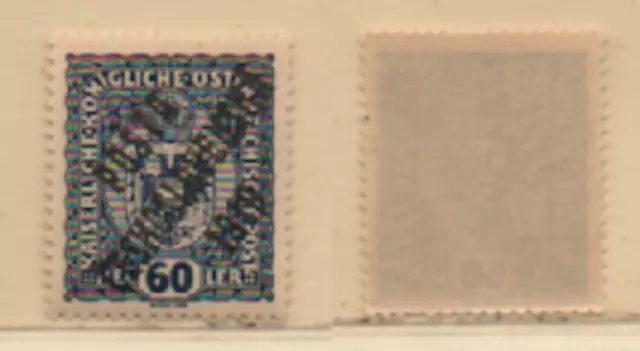 Tschechoslowakei 1919 60 Heller MiNr. 47 Aufdruck gestempelt Czechoslovakia used