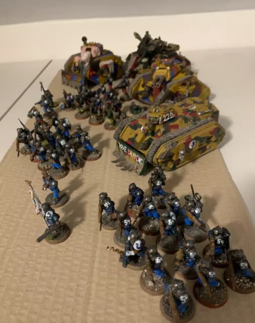 Warhammer 40k Astra Militarum / Imperial Guard - Painted Army Lot - 3 Leman Russ