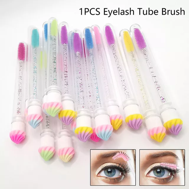 1pcs Disposable Eyelash Brush Applicator Extension Mascara Wands Plastic Tube zh