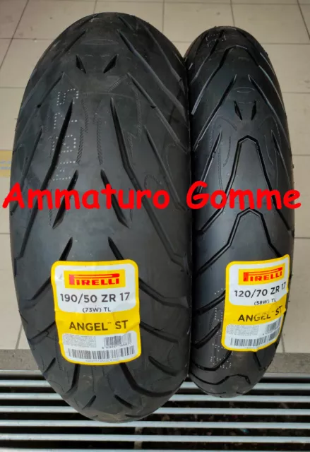 Coppia 120/70 17 190/50 17 Dot/Anno 2024/23 +Omaggio Pirelli Angel St Gomme Moto