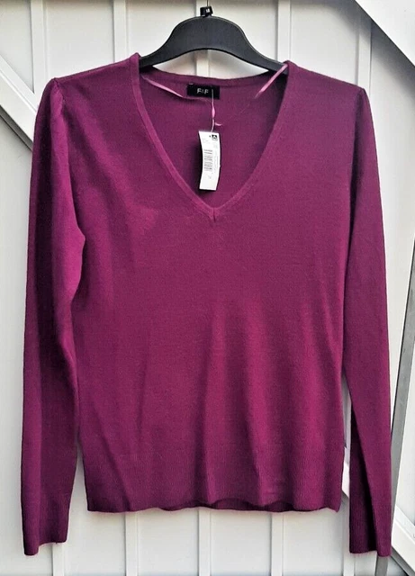 TESCO F F PINK Long Sleeve Thin Jumper Size 14 New With Tags 7.99 PicClick UK