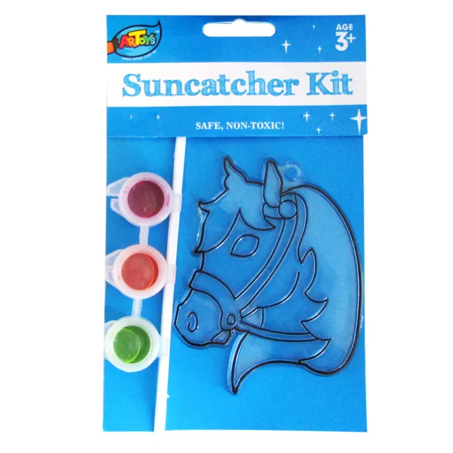 Horse Suncatcher Painting Kit Great Home&Bag Decoration Kids DIY Art Creation