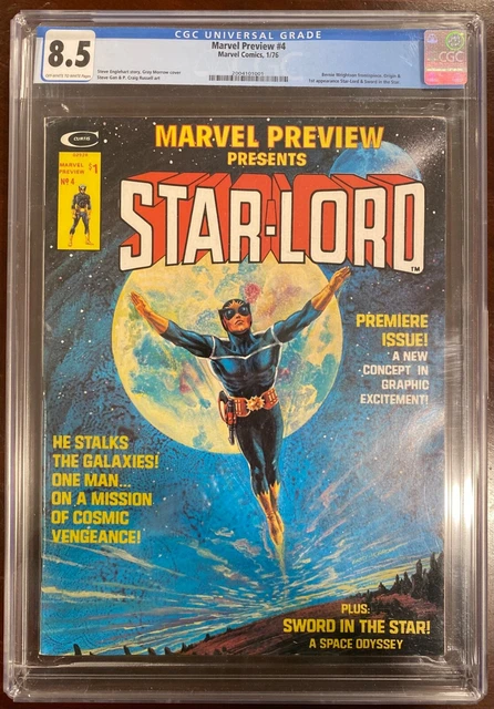MARVEL PREVIEW #4 CGC 8.5 (1976) Key 1st Appearance of STAR-LORD Marvel Comics