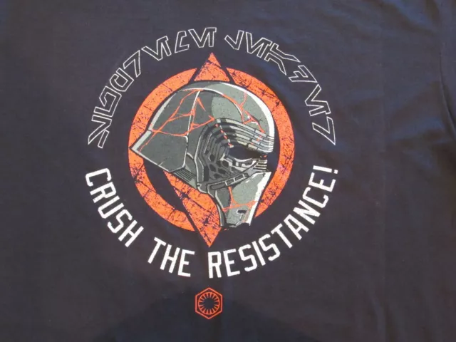 STAR WARS~ NIP Men's Black Stormtrooper T Shirt~ "Crush The Resistance" 2X  New! 2