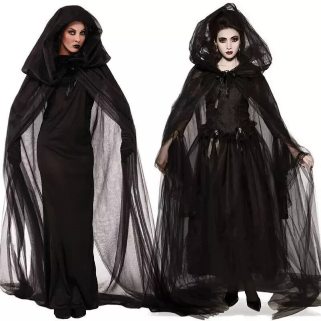 Halloween Fancy Kleid Damen Vampir Horror Cosplay Kostüm Geist Braut Party Kleid