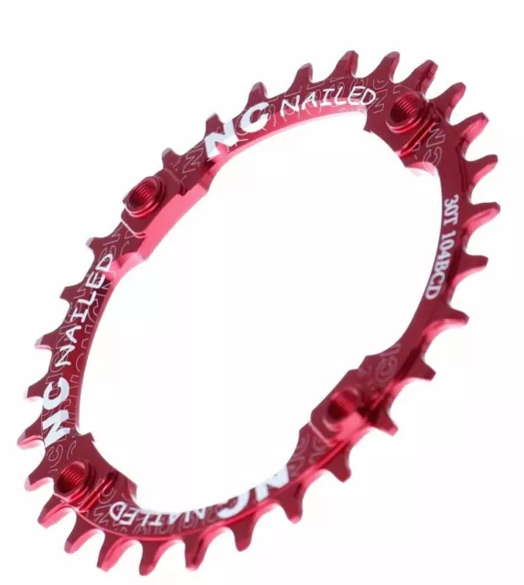 NC Nailed Single 104mm 1x9/10/11 Speed Bike Chainring Fit Race Face - 30/34T z