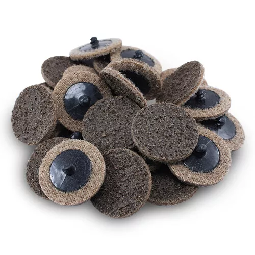 200 Pack - 2" Roloc Surface Conditioning Discs Coarse Tan Quick Change Prep Pads