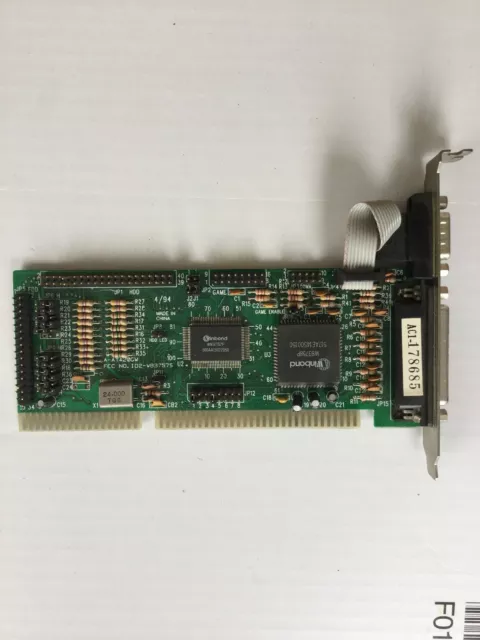 GaSonics Data Technology DTC2280 16-bit ISA IDE Control Card Used