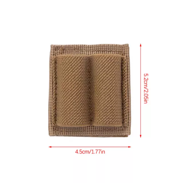 TACTICAL AMMO HOLDER Nylon Adhesive Patch Airsoft Buttstock Ammo Pouch ...