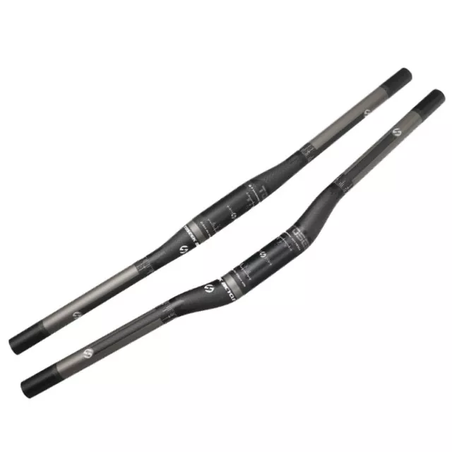 Toseek 3K Carbon Lenker Flat BAR / Riser Lenker MTB Fahrradlenker 31.8 600-760mm