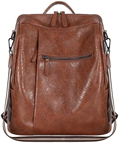 Backpack Purse for Women, 15.6 inch Laptop Backpack Large 15.6 Inch-brown02