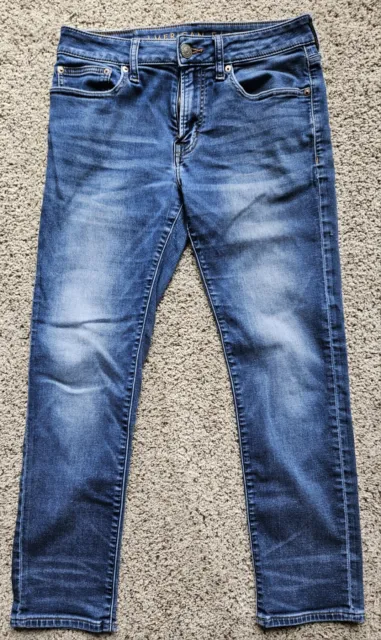 American Eagle Jeans Mens 31x30 Blue Slim Straight w/Next Level Flex