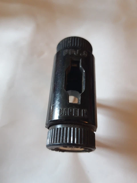 Gros porte fusible ancien bakelite CAPELIN PFJS pour fusible 14x51 mm
