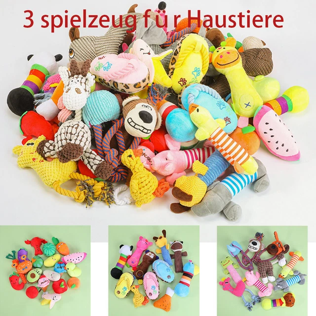 3stk Hundespielzeug Hund Welpen Kauen Baumwolle Seile Spielzeug für Haustier neu