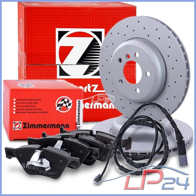2 Disques De Frein Avant Zimmermann Pour BMW X5 (E70) - 348mm, Perforés - Neufs