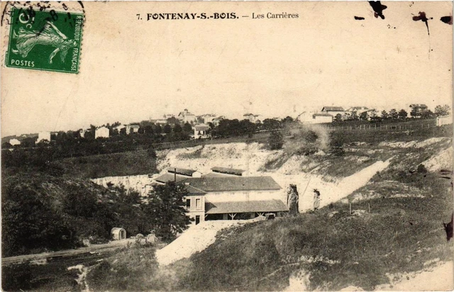 CPA AK FONTENAY-sous-WOOD Les Carrieres (671883)