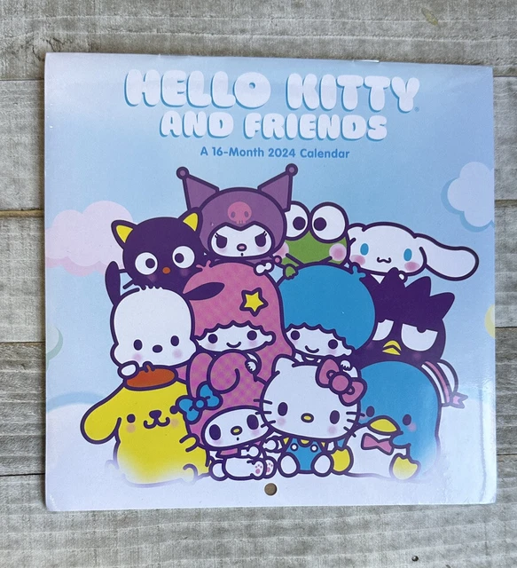 HELLO KITTY AND Friends 16 Month 2024 Calendar Sanrio 14.00 PicClick