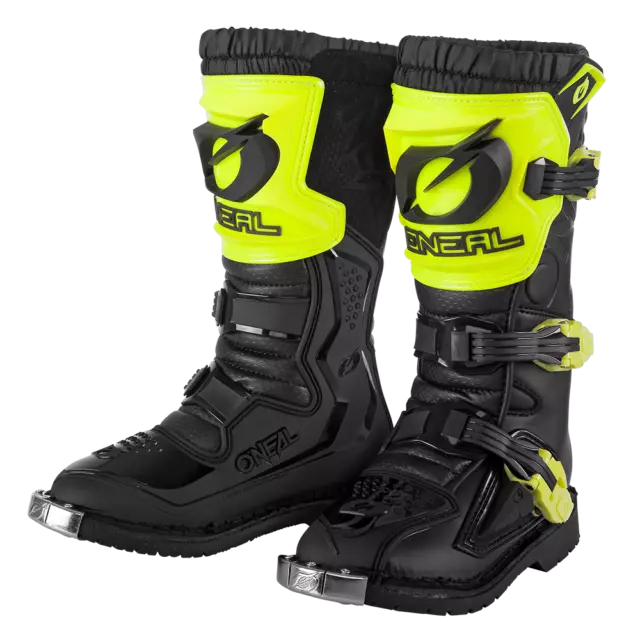 Oneal Rider Pro Youth Motocross Off Road MX Boots Black Yellow