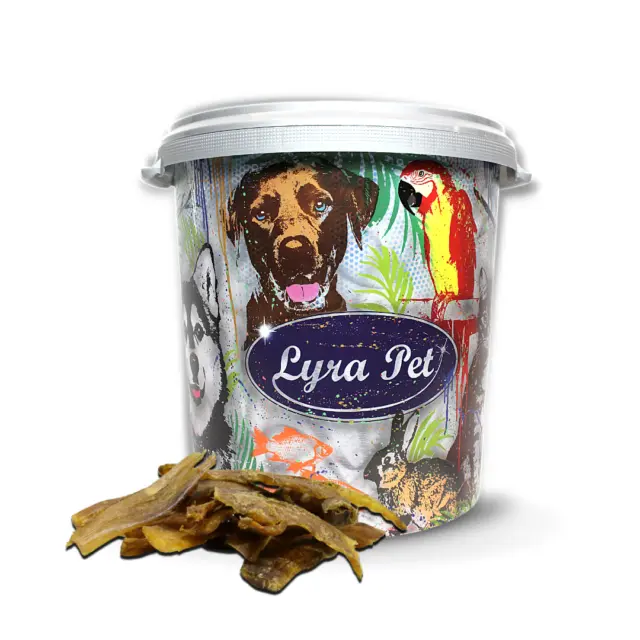 5 kg Rindernackensehnen 5000 g Kausnack Hundefutter Sehnen LyraPet® in 30L Tonne