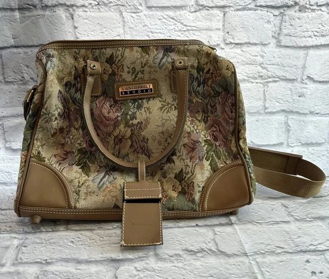 Vintage Vanderbilt Studio by Henry Rosenfeld Travel Duffle Bag Floral Pattern