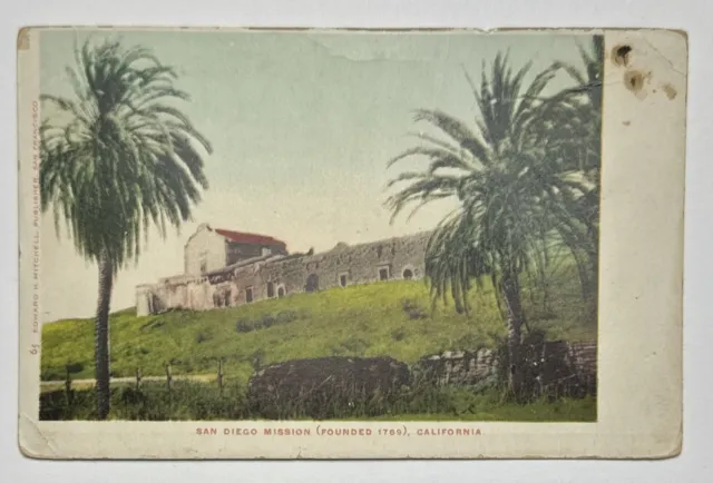 Vintage Postcard, San Diego Mission, California, Undivided Back, Unused