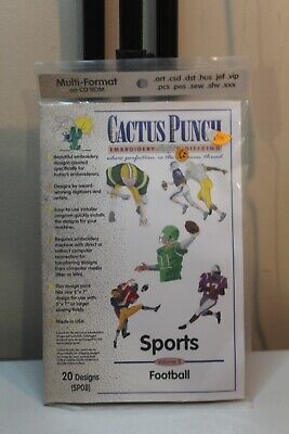 Cactus Punch Deporte Futbol Embroidery Designs