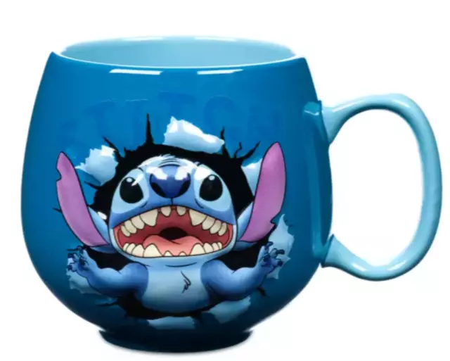 Disney Stitch 2 Tone Mug Lilo Stitch Blue Mug Official Disney Store New 515ml