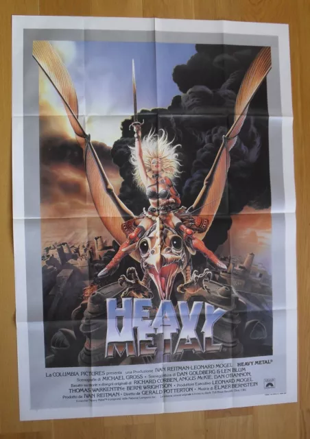 HEAVY METAL animation fantasy Gerald Potterton italian movie poster '82