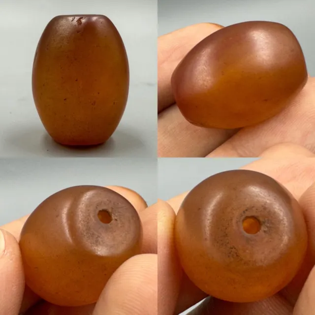 Very Old South Asian Burmese Red Carnelian Unique Bead