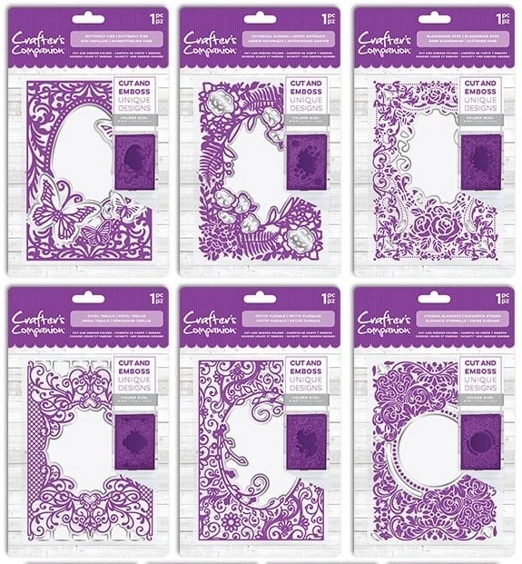 CRAFTERS COMPANION 5& x 7" CUT & EMBOSS Folders New Cutting
