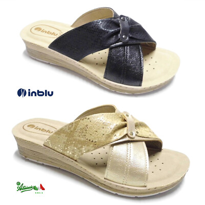 Inblu INBLU ciabatte pantofole aperte donna solettaSOFT comode strappo INCLOUD 
