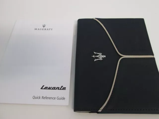 Maserati LEVANTI Owners Handbook Manual Printed 2019 + WALLET